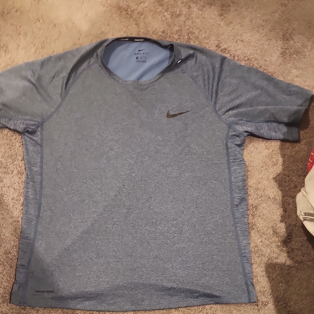 Nike Men's Blue Athletic Shirt